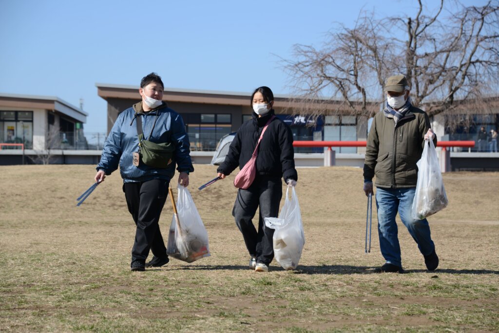 獨協大学前エリア 三月のゴミ拾い活動 まちの人と交流しよう